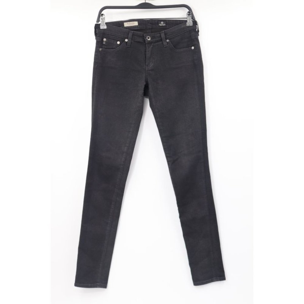 Adriano Goldschmied Women's 28 The Legging Super Skinny Jeans Black in shimmer